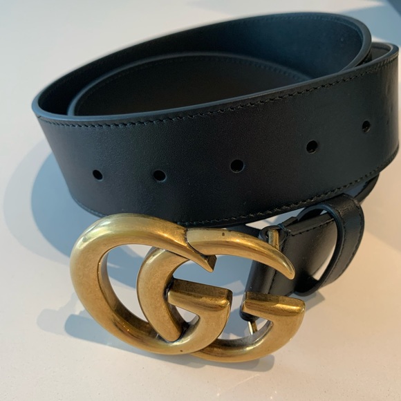 !!SOLD๐ฐ!! Gucci Leather belt Double G buckle. - Picture 4 of 12